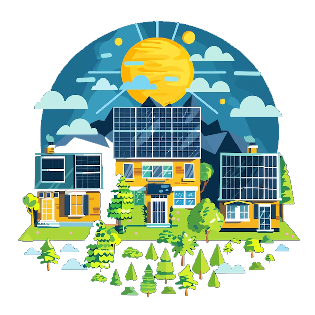 Solar Energy Illustration